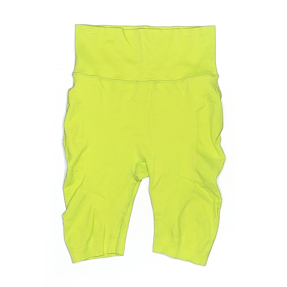 Sweaty Betty Biker Shorts Women Size XS Neon Yellow Pilates Crossfit Biking